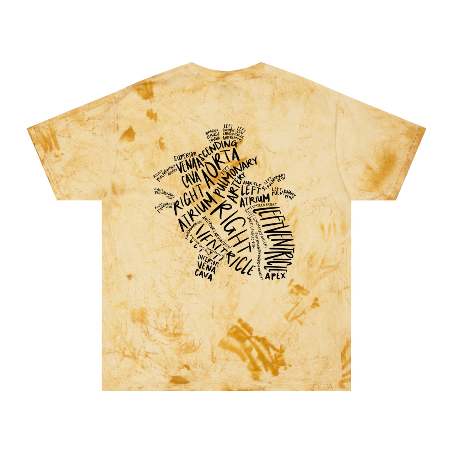 Tie-Dye Word Cloud T-Shirt — African Continent Typography Design