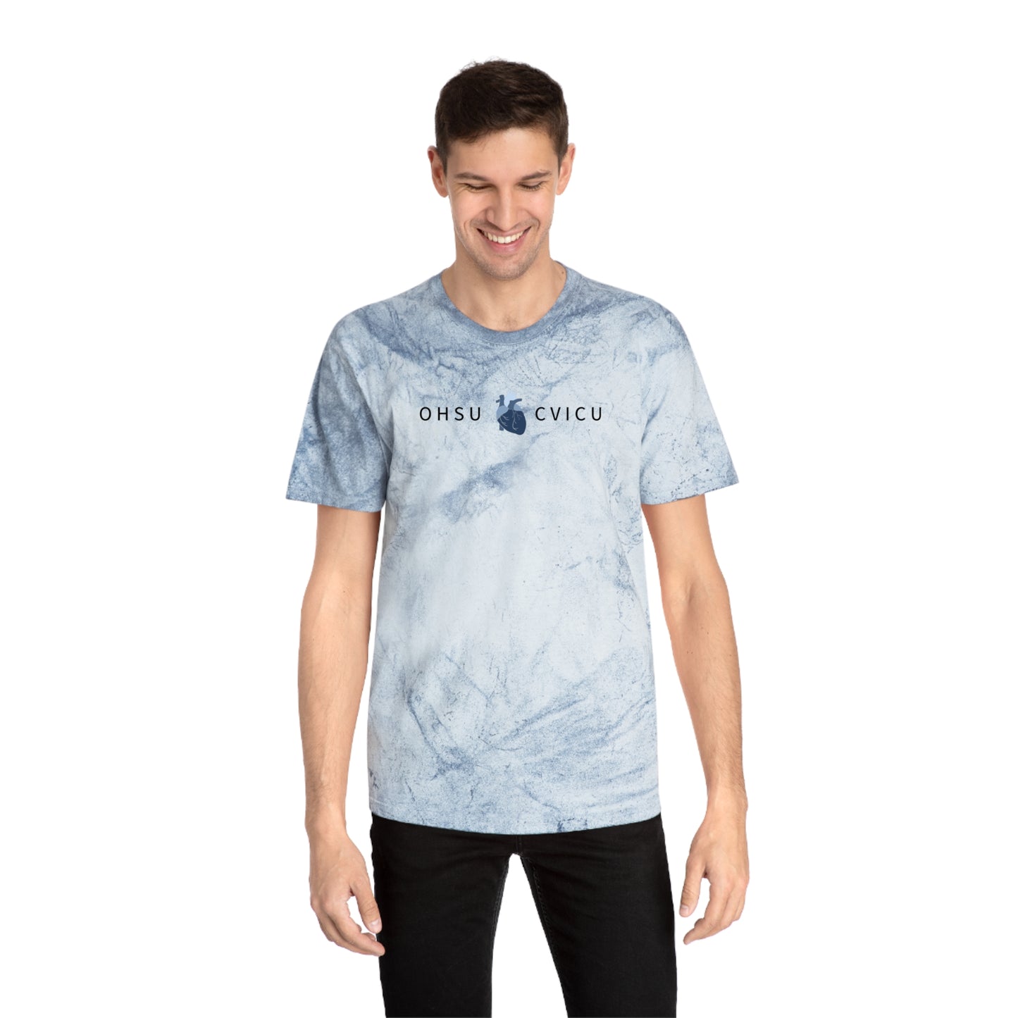 Abstract Marble Tee — Subtle Ink Smudge Graphic T-Shirt