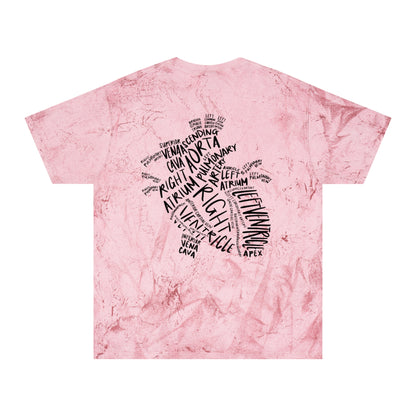Tie-Dye Word Cloud T-Shirt — African Continent Typography Design