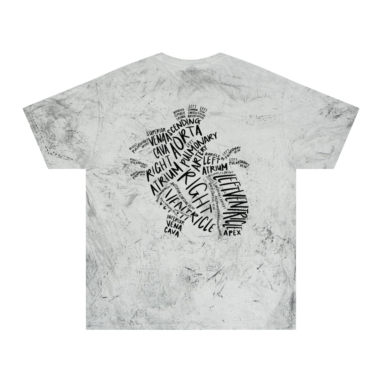 Tie-Dye Word Cloud T-Shirt — African Continent Typography Design