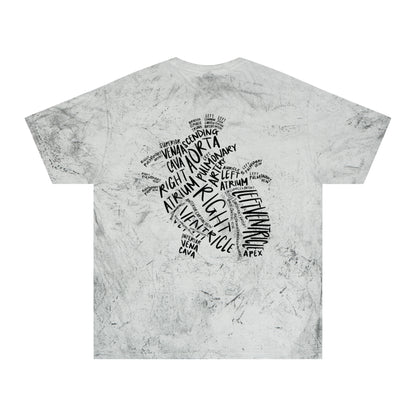 Tie-Dye Word Cloud T-Shirt — African Continent Typography Design