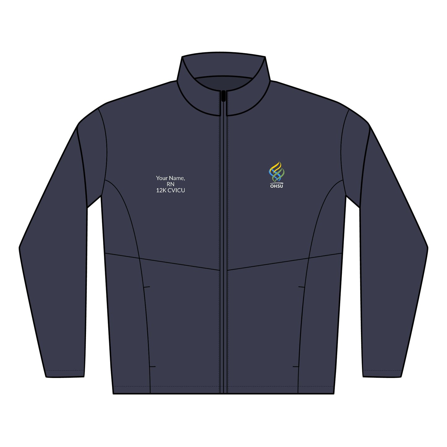 Embroidered Men's Soft Shell Jacket - Custom Name & Logo