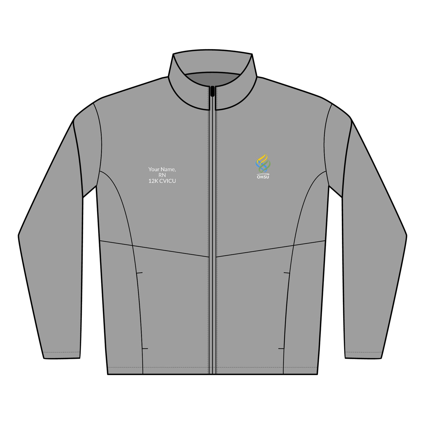 Embroidered Men's Soft Shell Jacket - Custom Name & Logo
