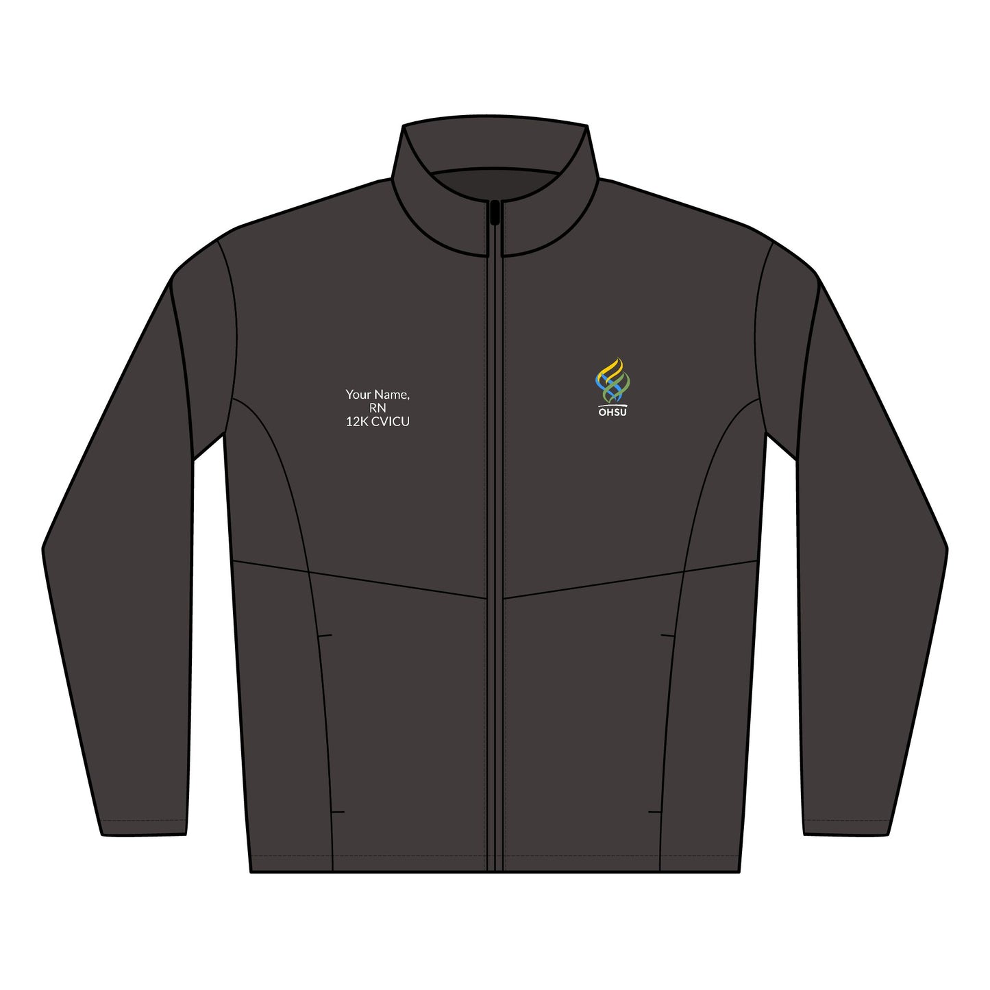 Embroidered Men's Soft Shell Jacket - Custom Name & Logo