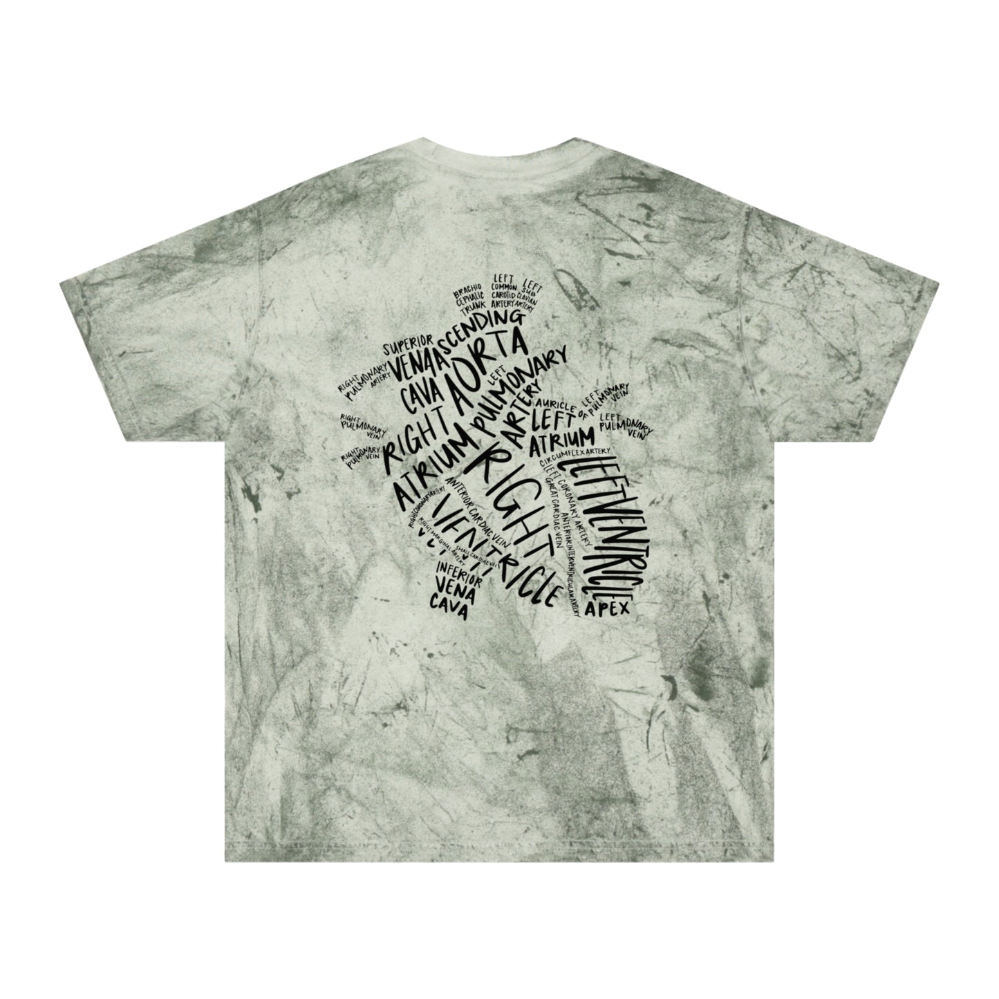 Tie-Dye Word Cloud T-Shirt — African Continent Typography Design