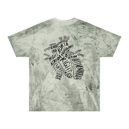 Tie-Dye Word Cloud T-Shirt — African Continent Typography Design