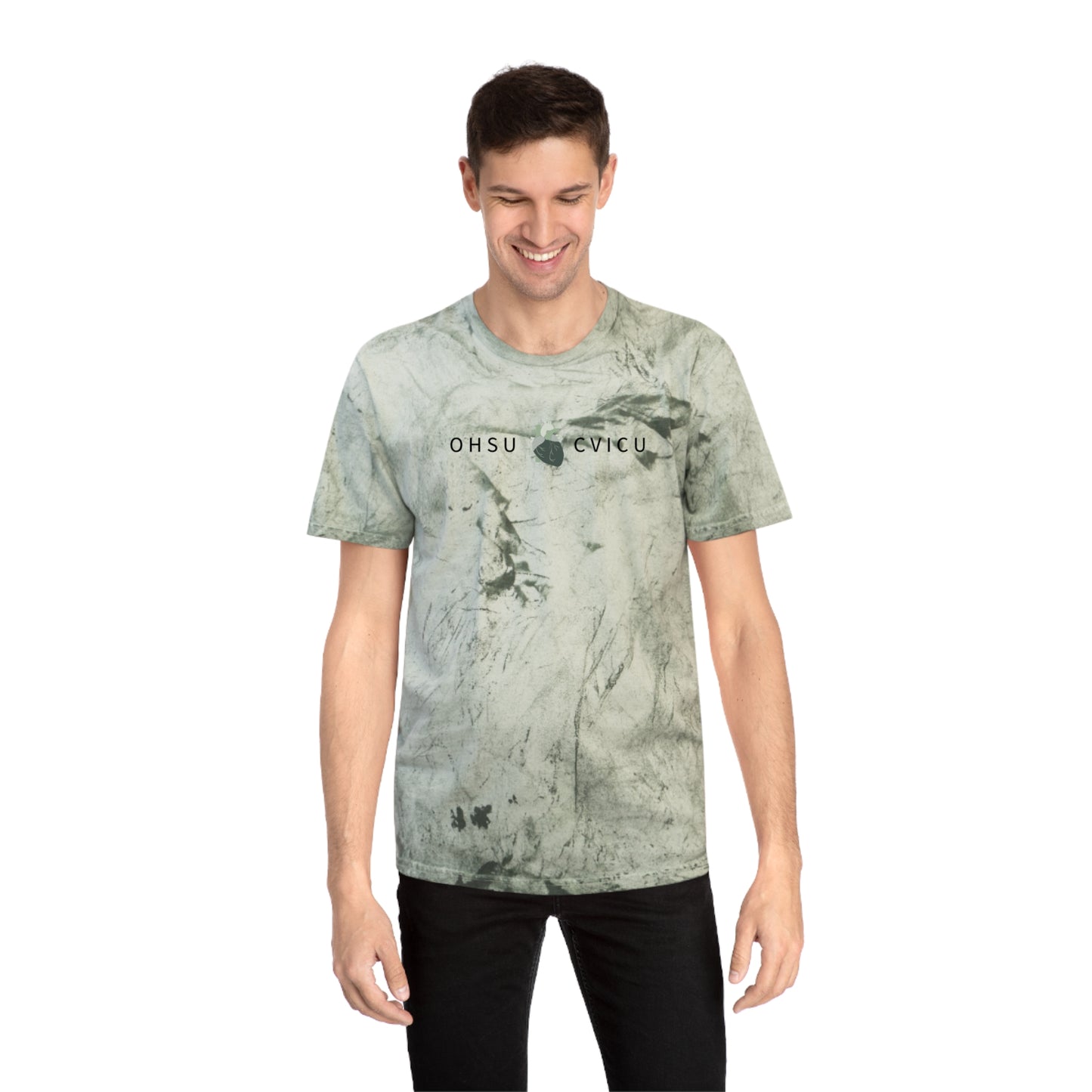 Abstract Marble Tee — Subtle Ink Smudge Graphic T-Shirt