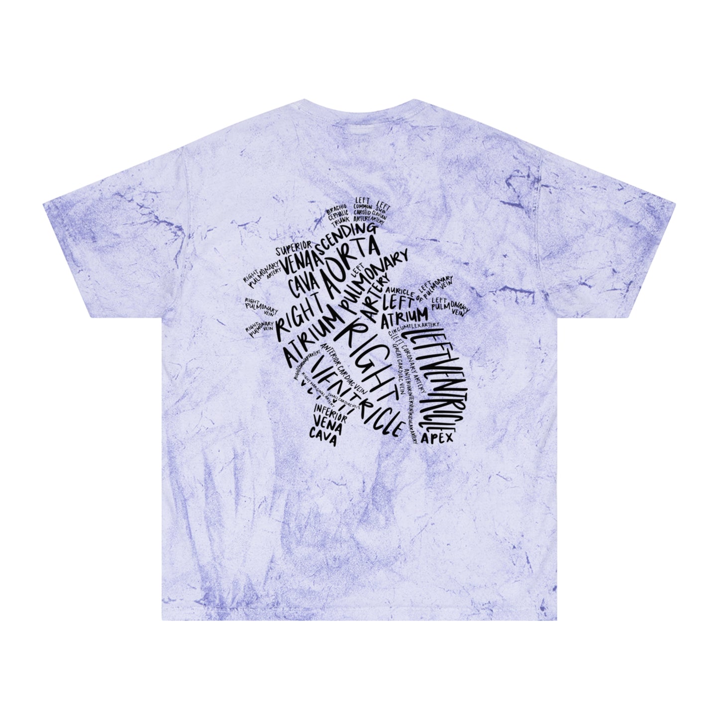 Tie-Dye Word Cloud T-Shirt — African Continent Typography Design