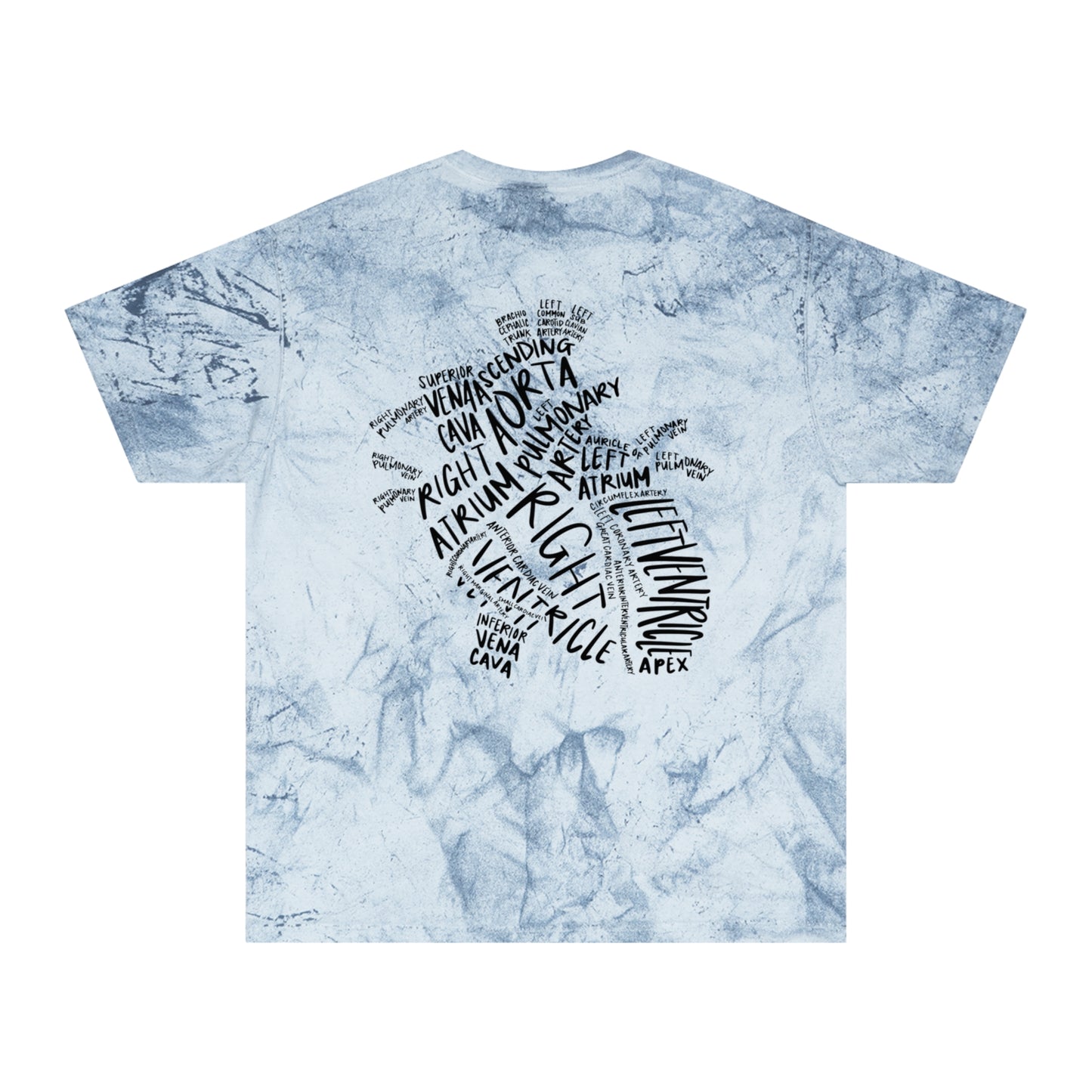 Tie-Dye Word Cloud T-Shirt — African Continent Typography Design