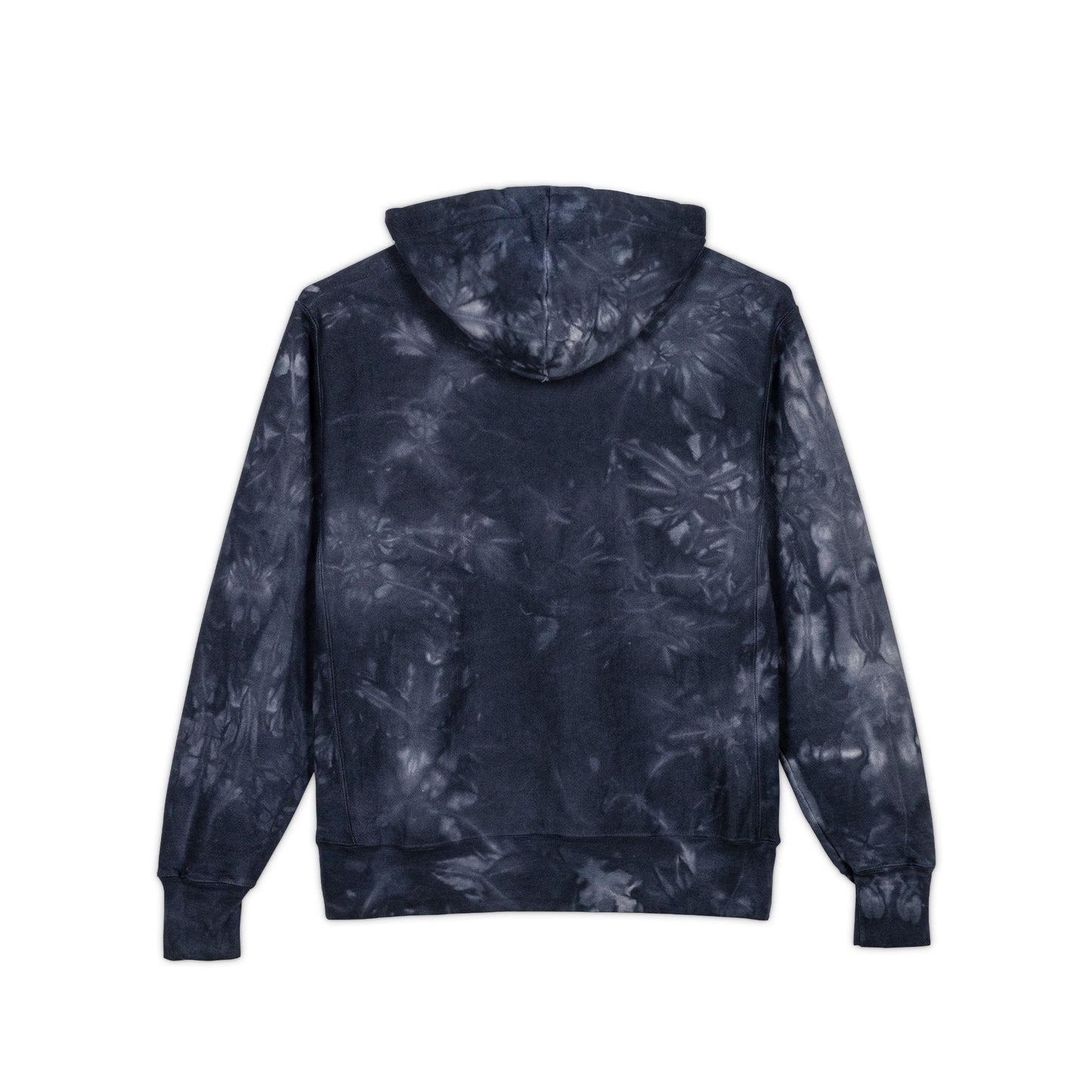 Tie-Dye Hoodie — Embroidered "Good Vibes" Champion-Style Pullover