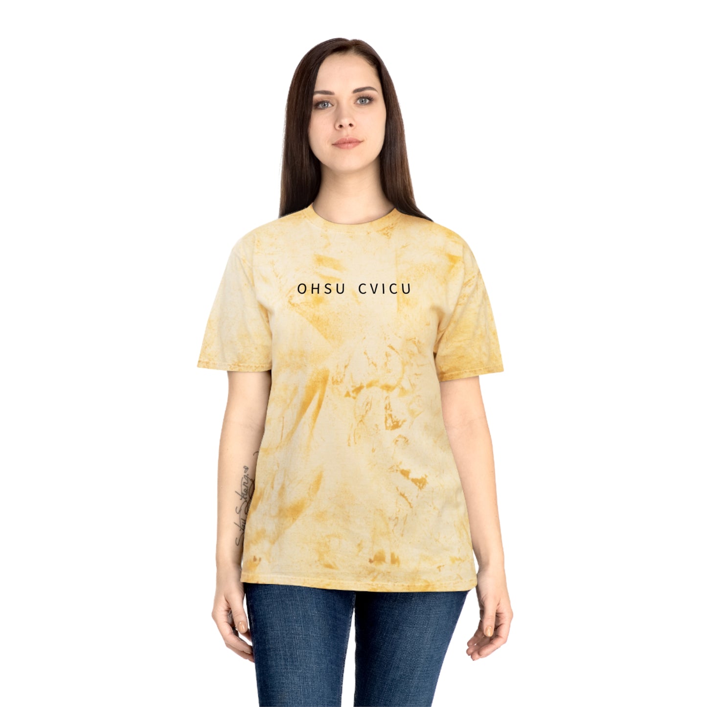 Tie-Dye Word Cloud T-Shirt — African Continent Typography Design